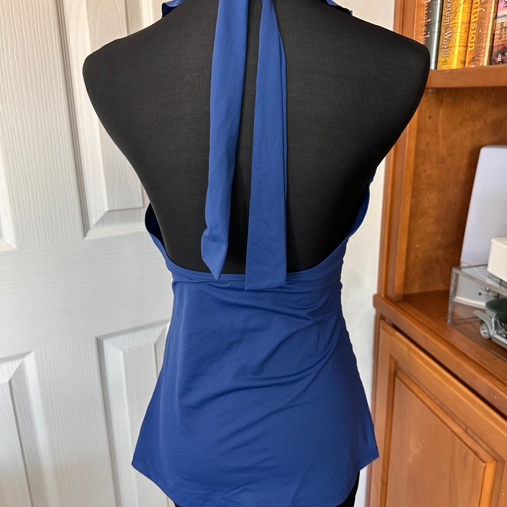Ralph Lauren Sapphire Blue classic tankini - Picture 2 of 7